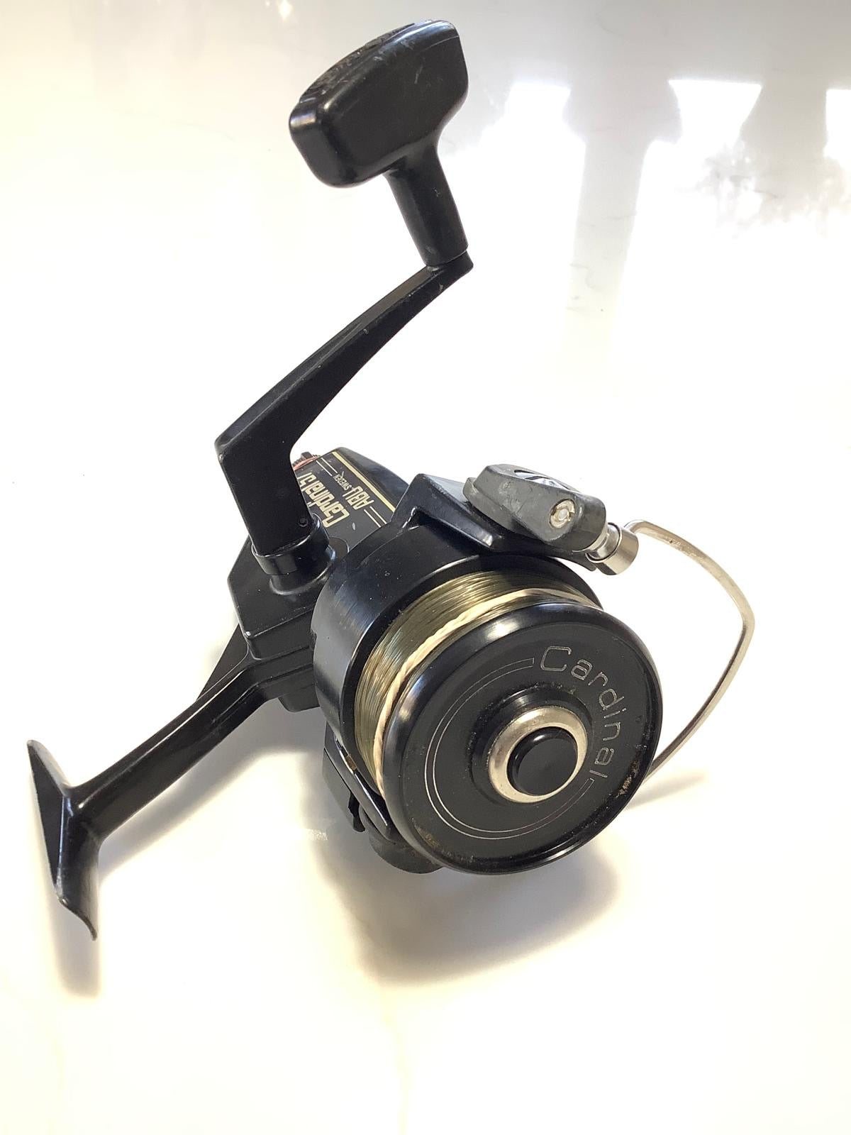 3 x ABU Cardinal 57 Vintage Old School Carp Fishing Reels. Custom Alloy Spools.