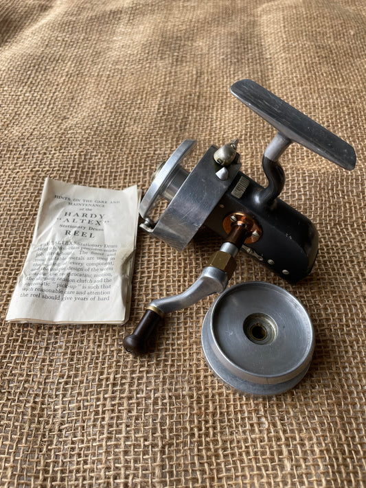 Vintage Hardy Altex No.2 MK V Fishing Reel. With Original Case And Spare Spool. 1950s.