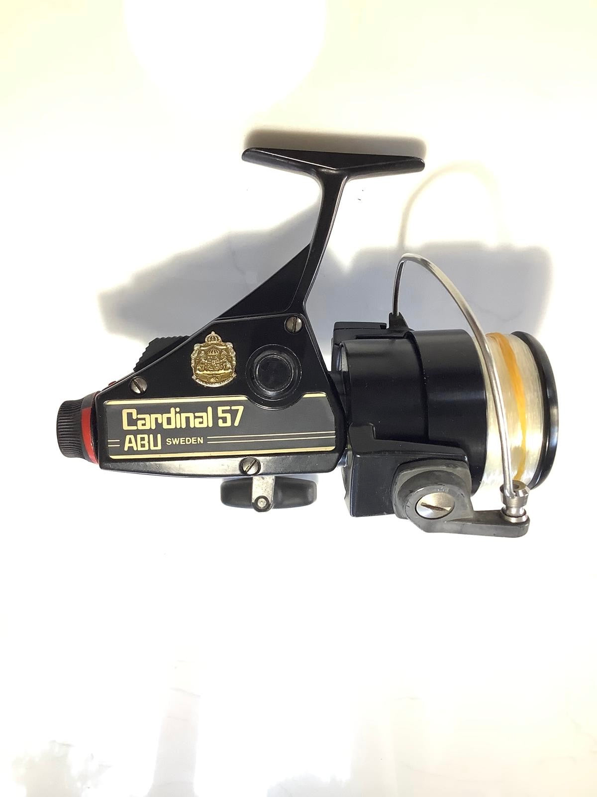 3 x ABU Cardinal 57 Vintage Old School Carp Fishing Reels. Custom Alloy Spools.