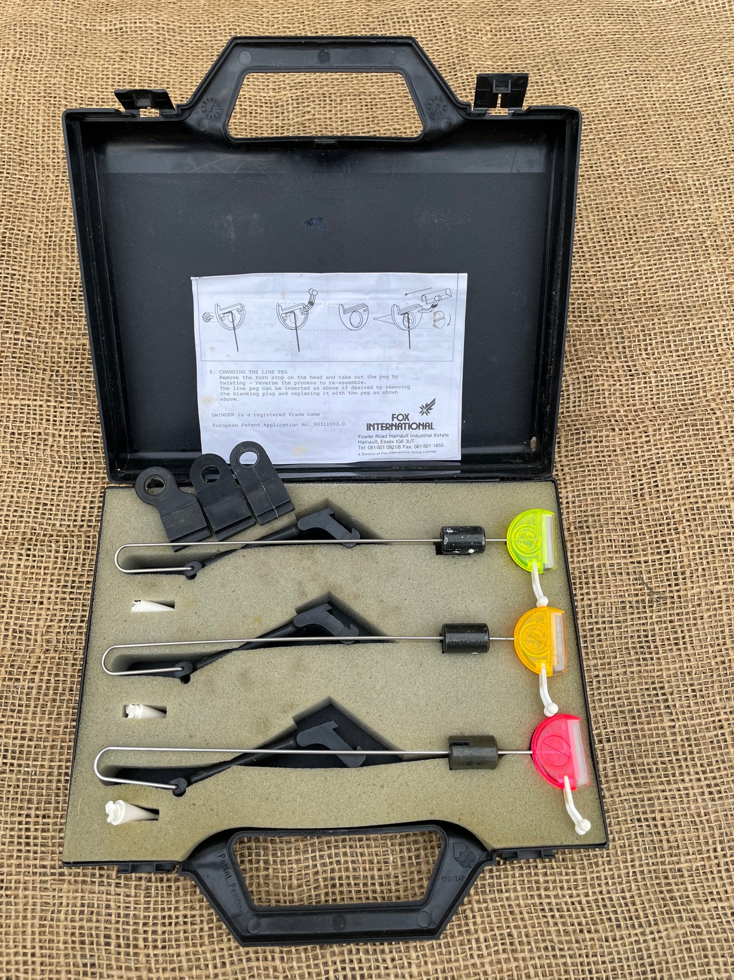 Fox Swinger Presentation Set. Original Model. Rare Old School Carp Indicators.