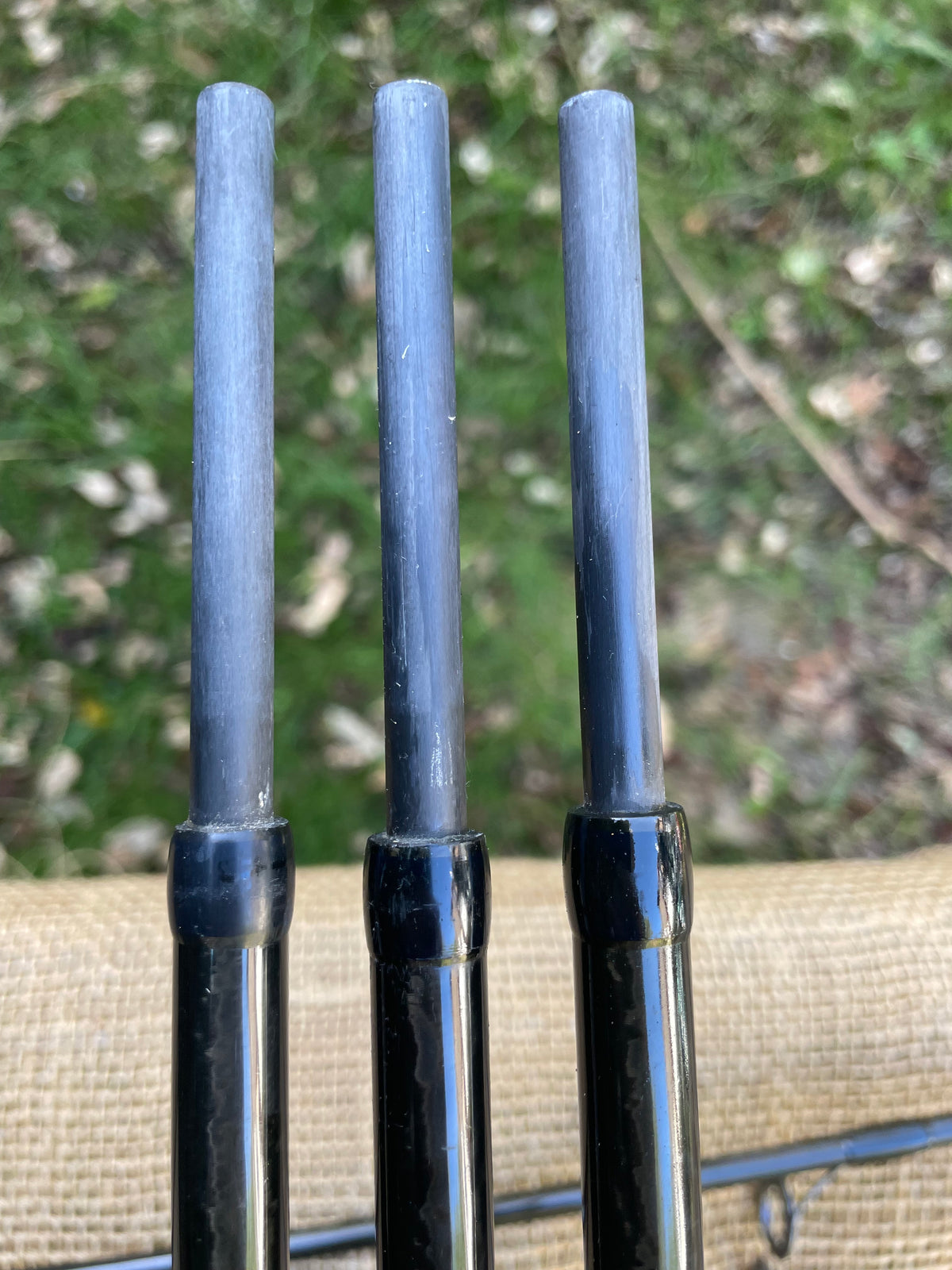 2 x Shimano Technium 12’ 2.5lb T/C Old School Carp Fishing Rods + Spare Butt Section.