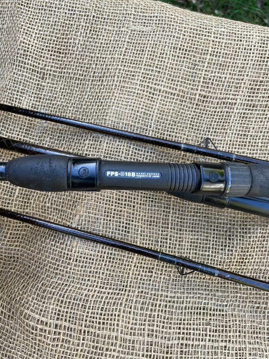 2 x Daiwa Whisker Early Model Old School Carp Fishing Rods. 11’. 2.00-2.5lb T/C. Circa 1980s.