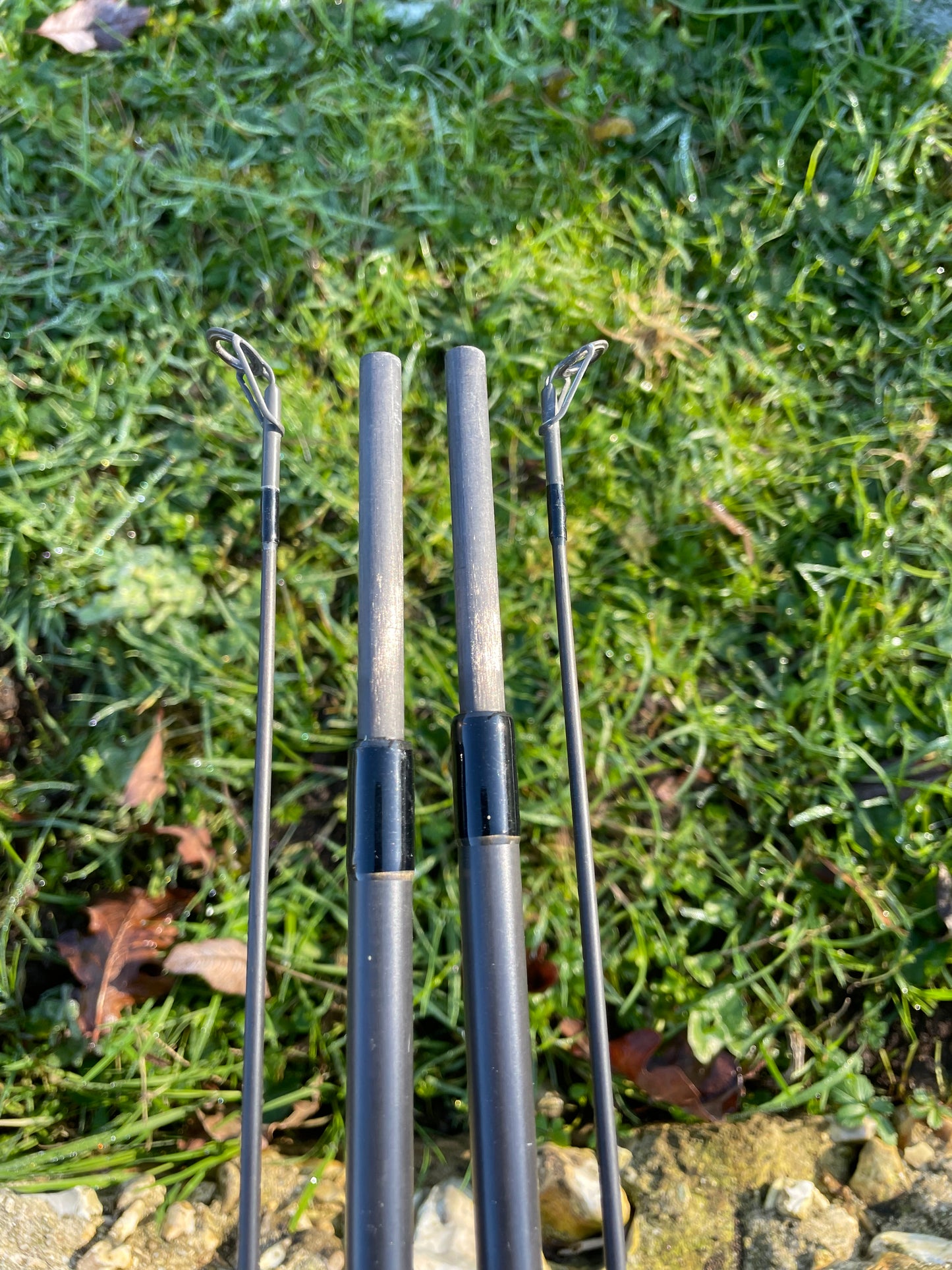 2 x Fox Warrior XT Carp Fishing Rods. 12’. 2.5lb T/C.