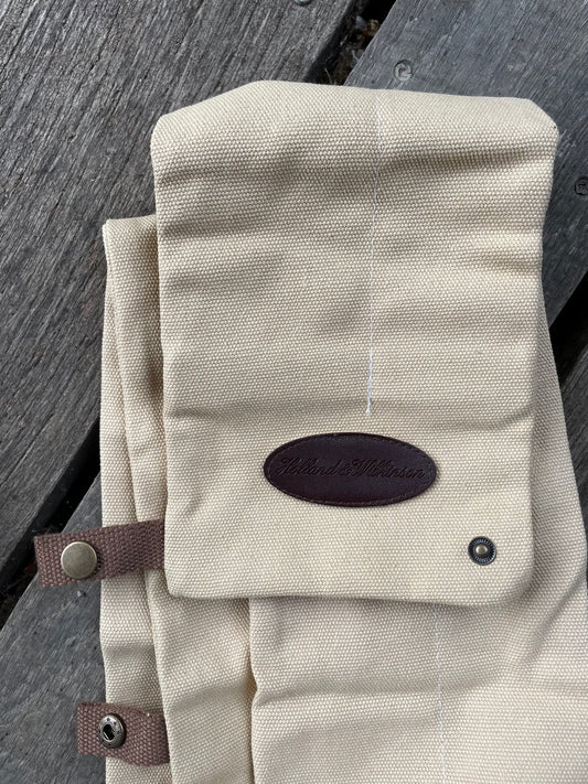 Superior Quality Vintage Style 10’ Fishing Rod Bag. Two Section