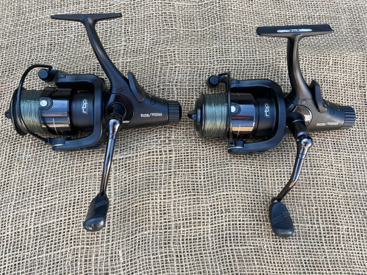 2 x Fox EOS 7000 Free-Spools Carp Fishing Reels.