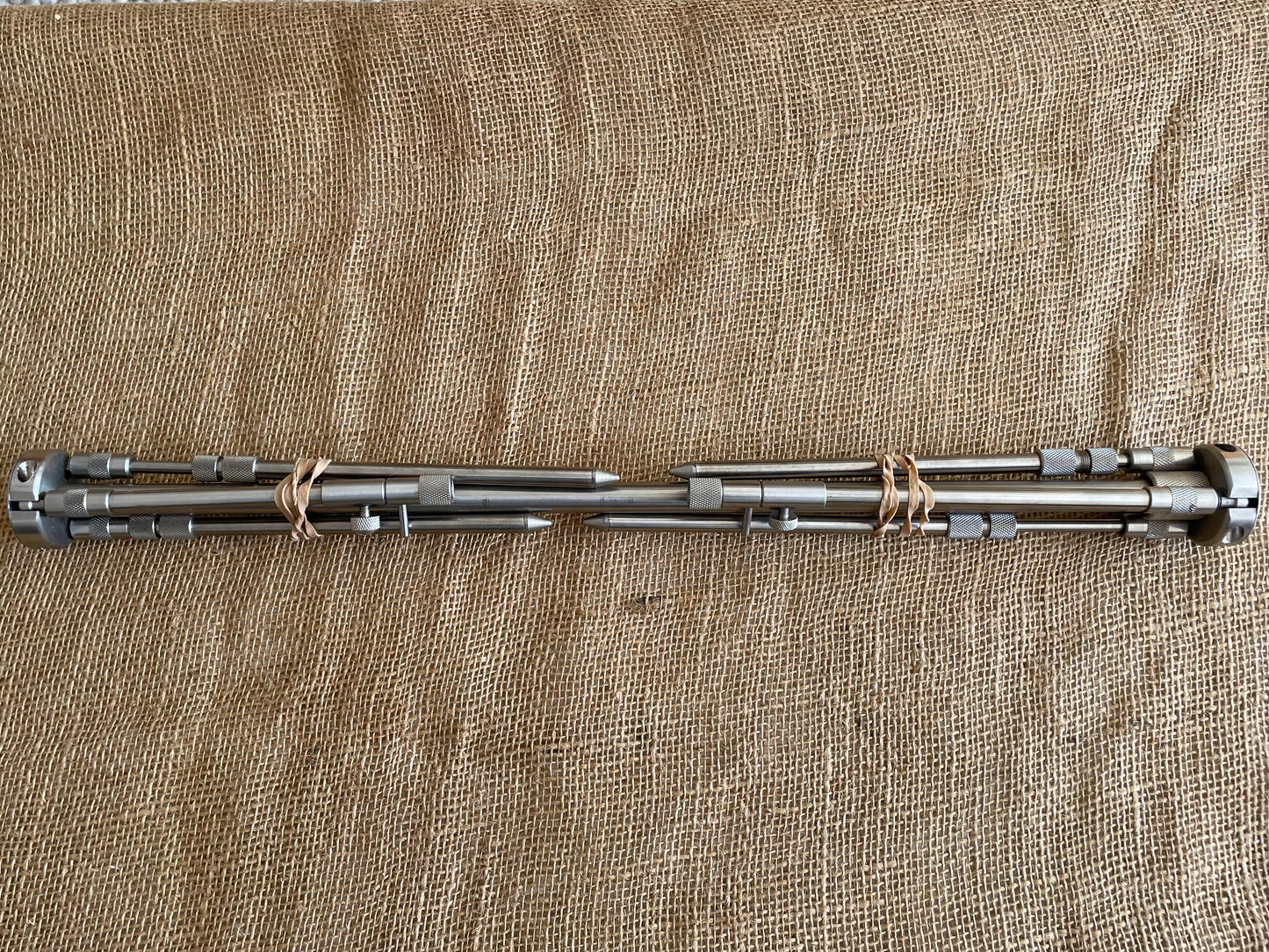 Solar Supreme Stainless Carp Fishing Old School Rod Pod. 1990s.