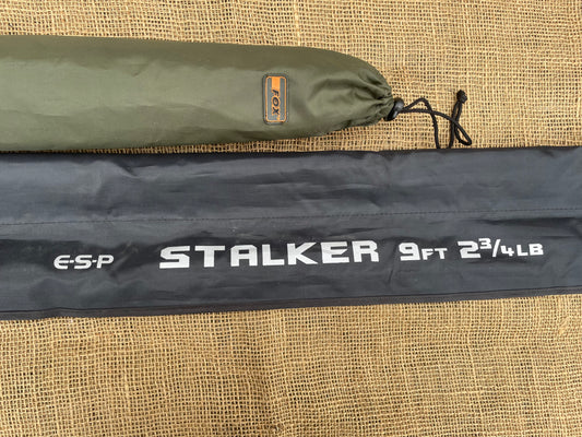 ESP Stalker 9’ 2.75lb Carp Fishing Rod + Fox Carp Retainer / Weigh Sling.