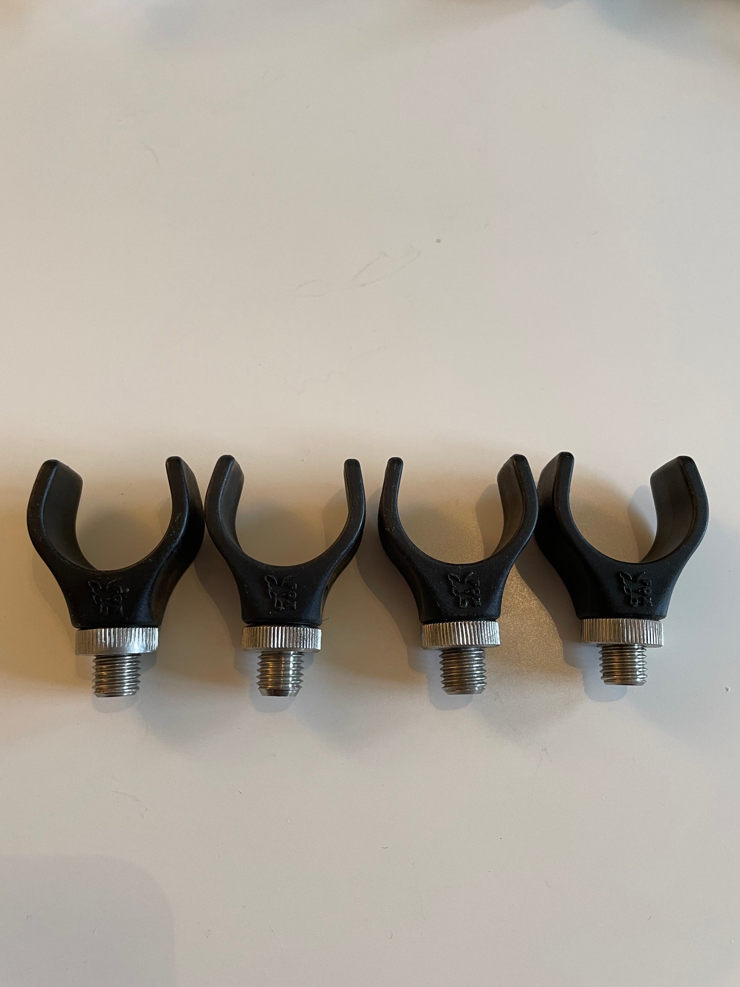4 x Fox Original Rear Rod Rest Heads. Classic Old School Carp Fishing.