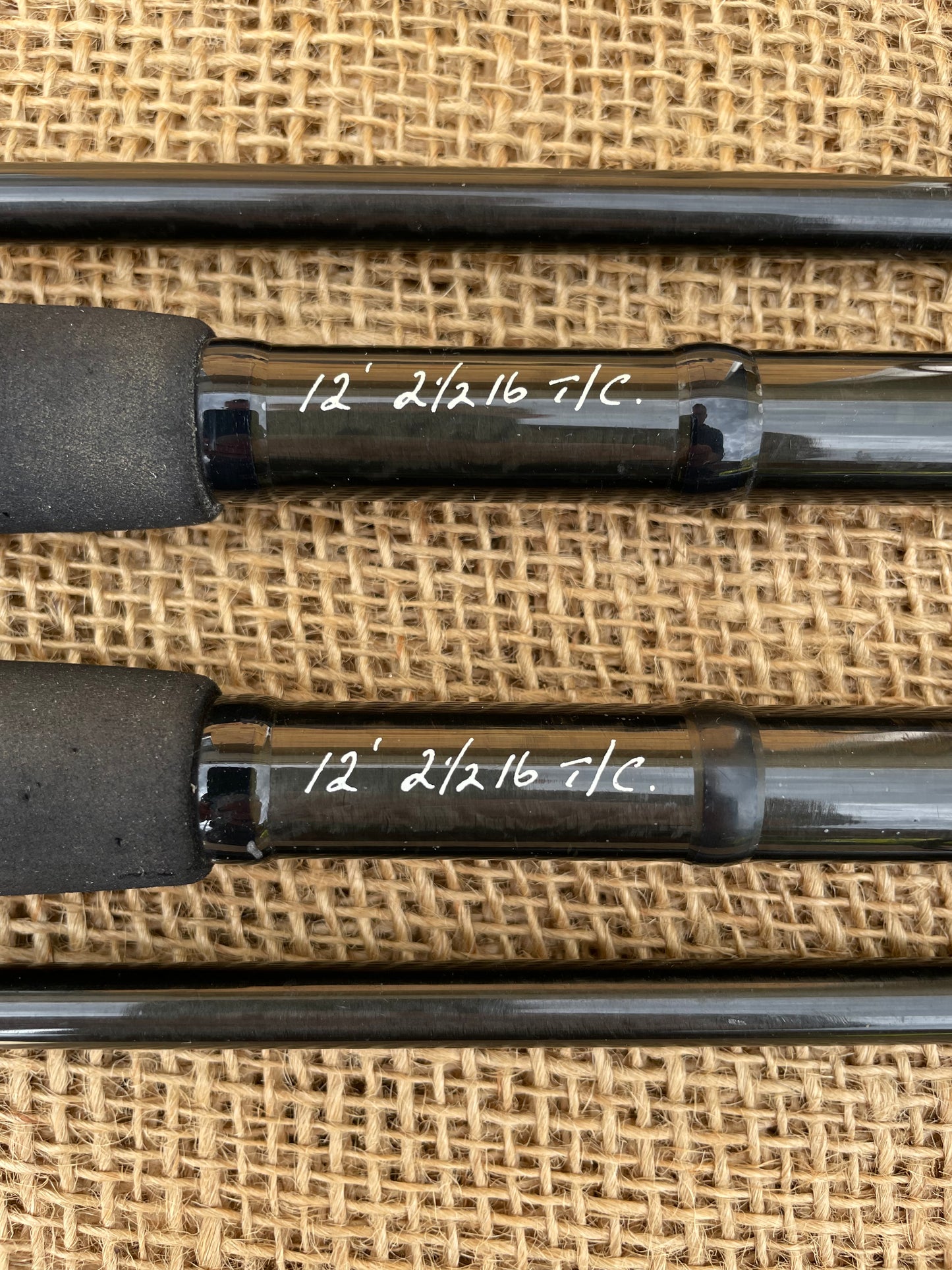 2 x Shimano Technium Old School Carp Fishing Rods. 12’. 2.5lb T/C. Original Bags.