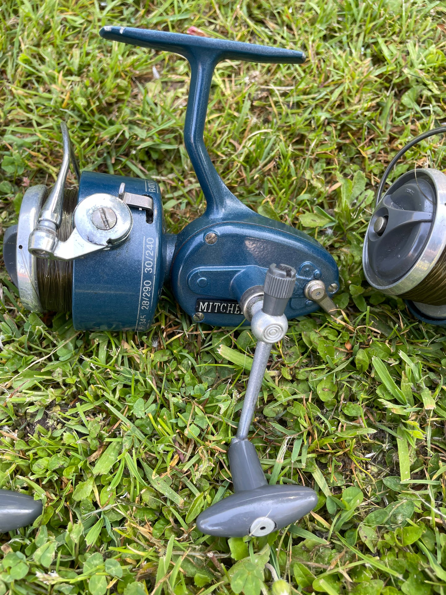 3 x Mitchell 410A Vintage Carp Fishing Reels.