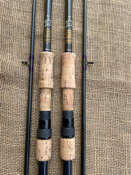 2 x Hardy Favourite No2. Vintage Carp Fishing Rods. 12’. STUNNING!