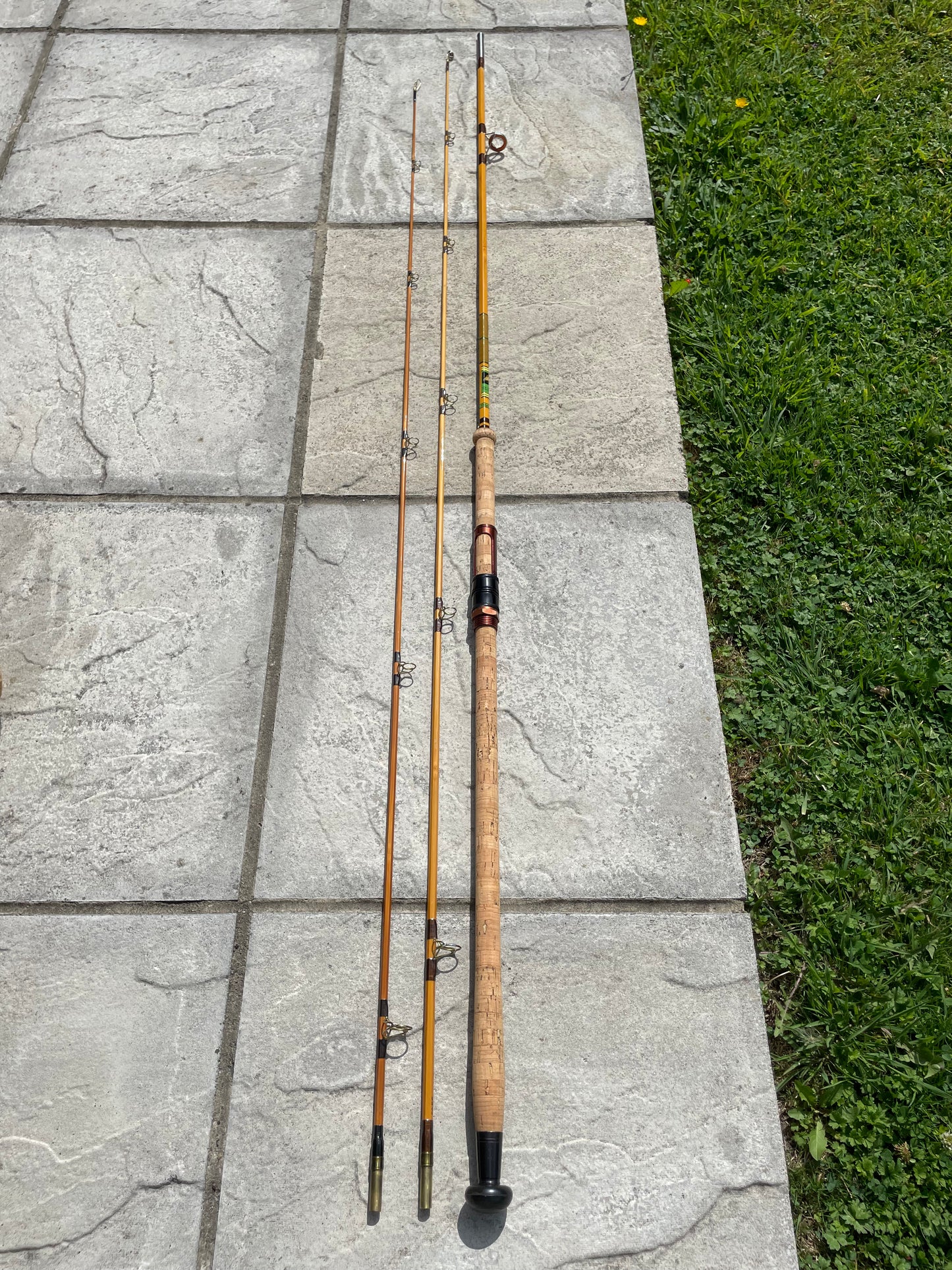 1 x Allcock Vintage Split Cane Carp Fishing Rod. Stunning Condition.