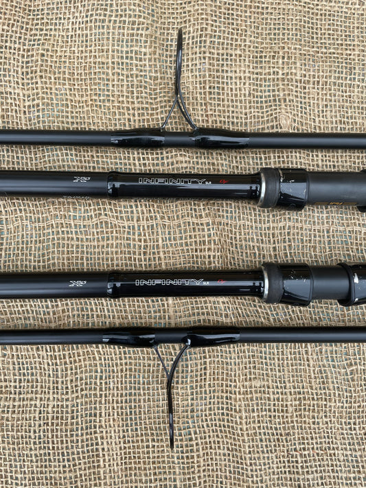 2 x Daiwa Infinity SLR DF X45 Carp Fishing Rods. 13’. 5-6oz Casting Weight.