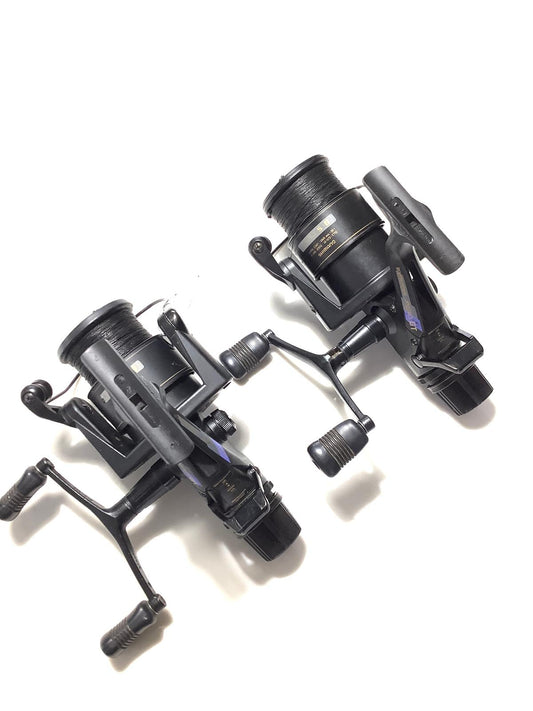 2 x Shimano Aero 6010 Baitrunner Old School Carp Fishing Reels.