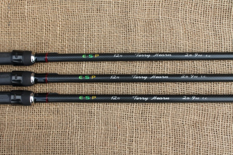 3 x ESP Original Issue Terry Hearn Old Scholl Carp Fishing Rods