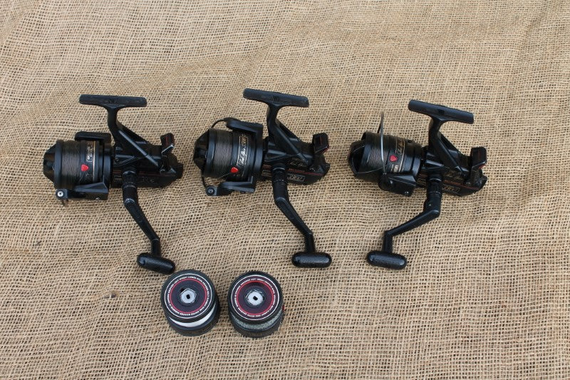 classic shimano reels 3 x Shimano Triton Sea Spin 3500 Baitrunner Carp Fishing Reels. Classi – Vintage Carp Fishing Tackle