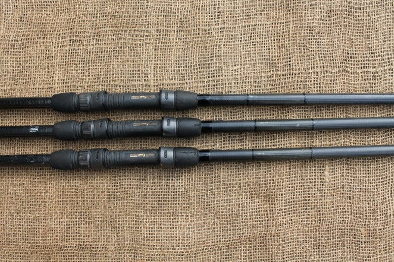 3 x Century AK47 Twin Tip Old School Carbon Carp Fishing Rods. 1990s. 12'6".2.5lb And 3.5lb T/C.