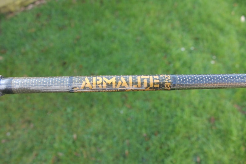 2 x Century Armalite MK 1 Old School Carbon Carp Fishing Rods. 1990s. 12'. 2.25lb T/C.