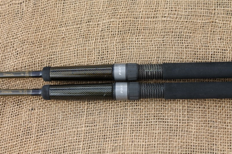 2 x Fox Bonsai 6' One Piece 2.25lb T/C Stalking Carp Fishing Rod. Scarce. Old School Carp.