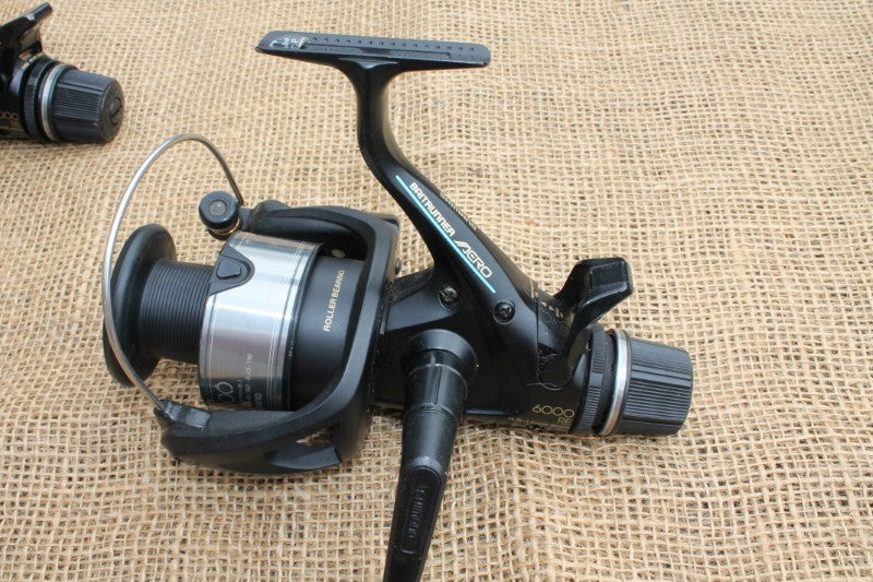 3 x Shimano 6000RE Baitrunner Carp Fishing Reels.