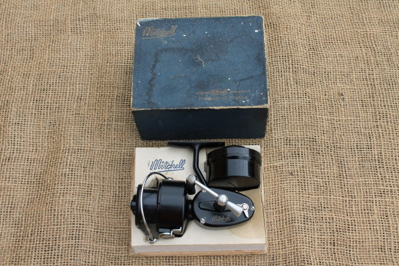 1 x Mitchell Vintage Carp Fishing Reel, With Box And Spare Spool.