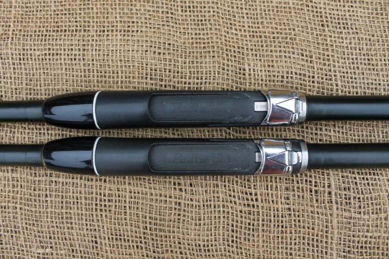 2 x Bob Morris Old School Glass Carp Fishing Rods. North Western SS4. 10'. 2lb T/C. Fuji. EX!
