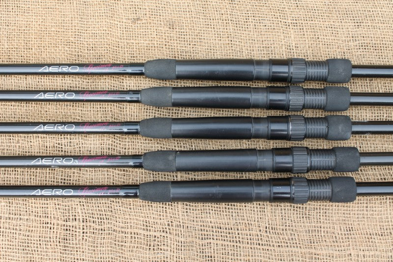 5 x Shimano Aero Specimen Old School Carp Fishing Rods. 12'. 2.75