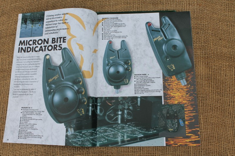 2 x Fox Product Guide Carp Fishing Tackle Catalogue. 1993 & 1994. Old School.