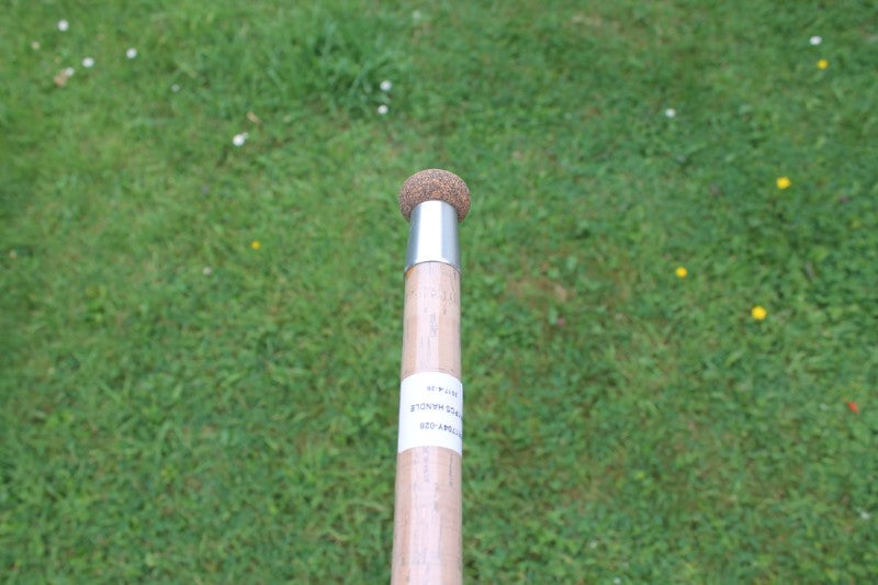 2 x Custom Vintage Glass Carp Fishing Rods With Bespoke Glass Landing Net Handle.