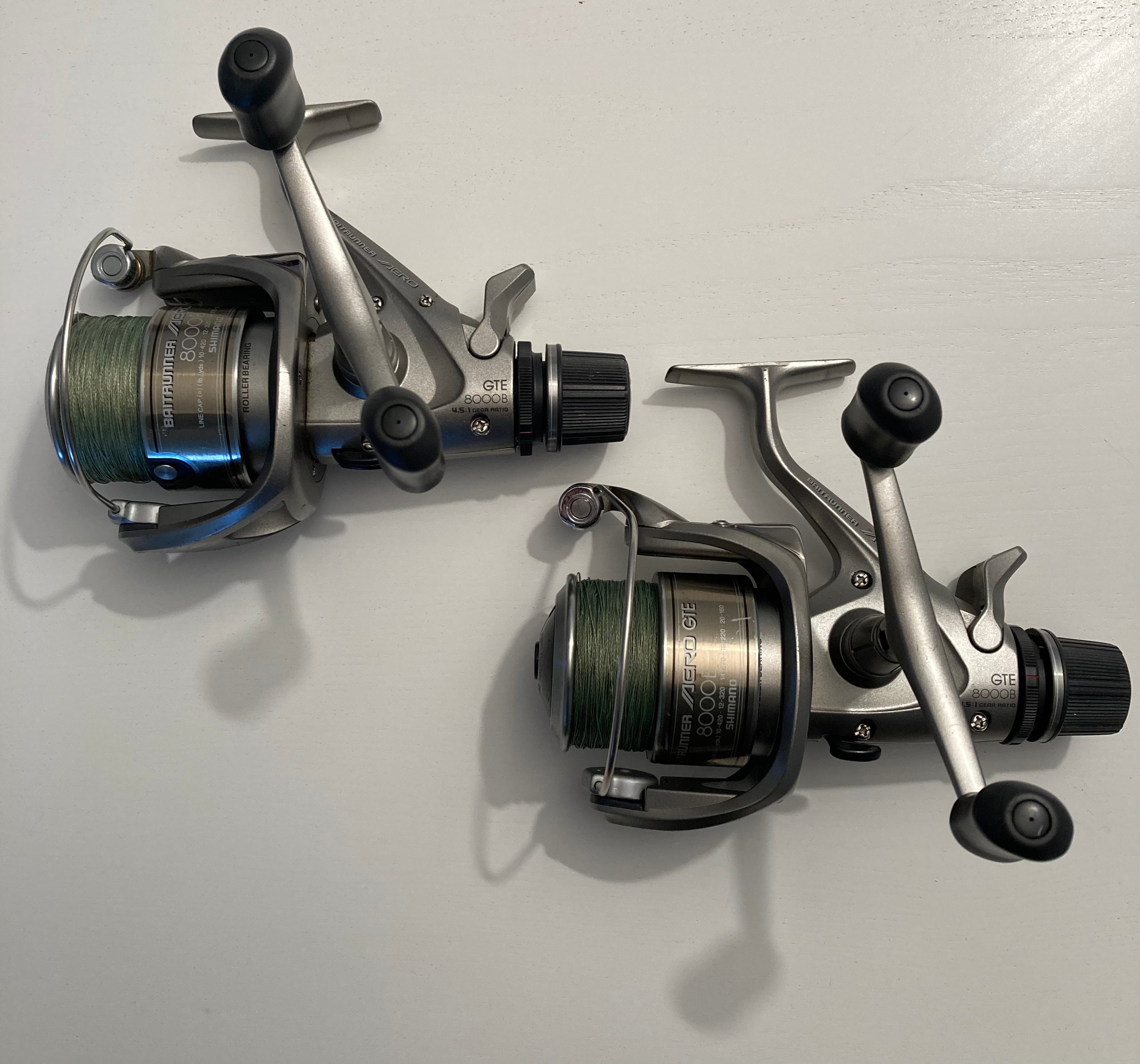Shimano GTE 8000B Baitrunner Carp Fishing Reels. – Vintage Carp Fishing Tackle Shimano GTE 8000B Baitrunner Carp Fishing Reels. – Vintage Carp Fishing Tackle