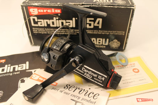 ABU Garcia 154 Old School Vintage Carp Fishing Reel. Nr MINT. Boxed.