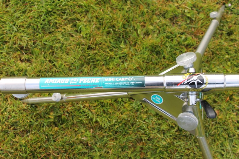 Amiaud Peche Mini Carp 'O Old School Stainless Rod Pod. 1990s. Excellent!