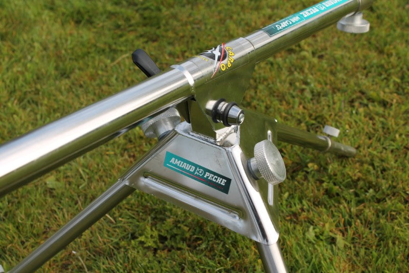Amiaud Peche Mini Carp 'O Old School Stainless Rod Pod. 1990s. Excellent!