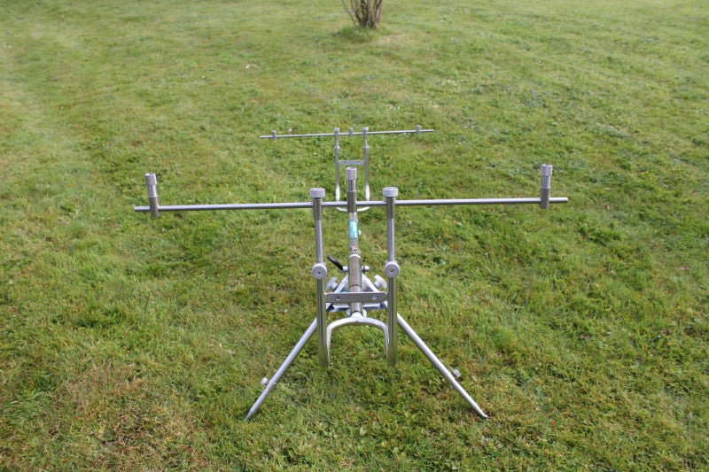 Amiaud Peche Mini Carp 'O Old School Stainless Rod Pod. 1990s. Excellent!
