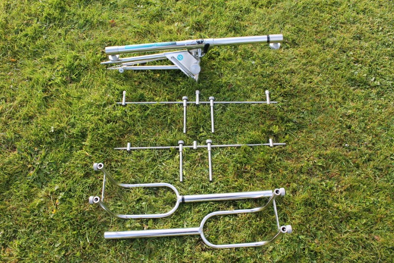 Amiaud Peche Mini Carp 'O Old School Stainless Rod Pod. 1990s. Excellent!