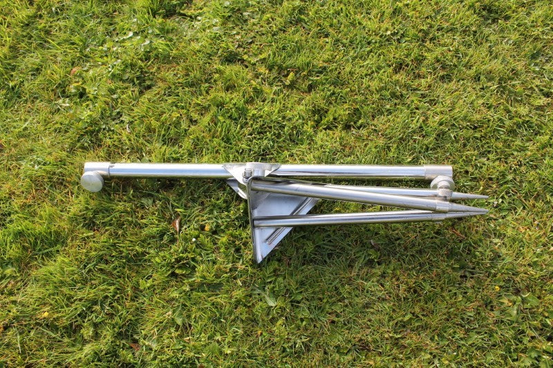 Amiaud Peche Mini Carp 'O Old School Stainless Rod Pod. 1990s. Excellent!