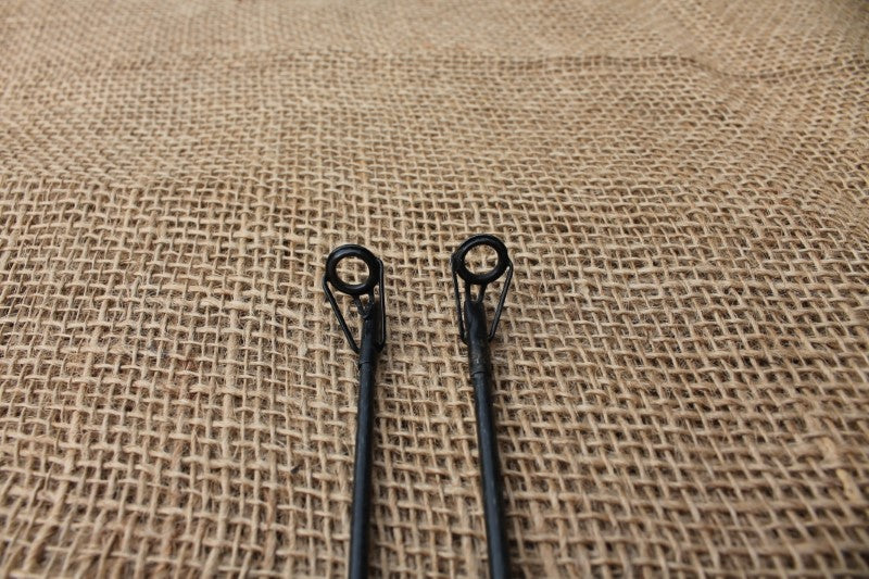 2 x Classic Old School Glass Carp Rods. Built On Cono Flex Blanks. 1980s.
