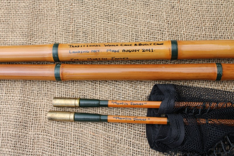 Traditional Built And Split Cane Landing Net, By Dave Austin, For Martin james OBE.