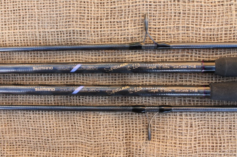 2 x Shimano Diaflash Old School Carp Rods. 2,25lb T/C. SALE