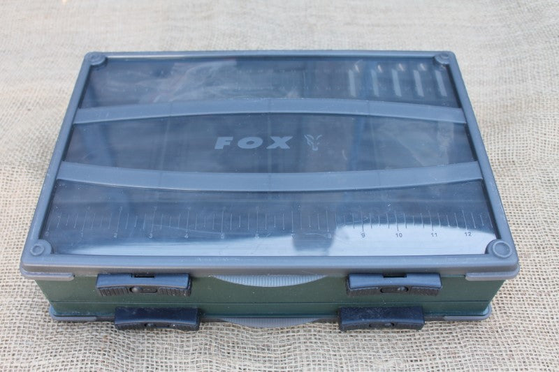 fox f box double deluxe large box system tackle box Fox System Double Carp Tackle Box With Inner Boxes. Excellent. – Vintage Carp Fishing Tackle