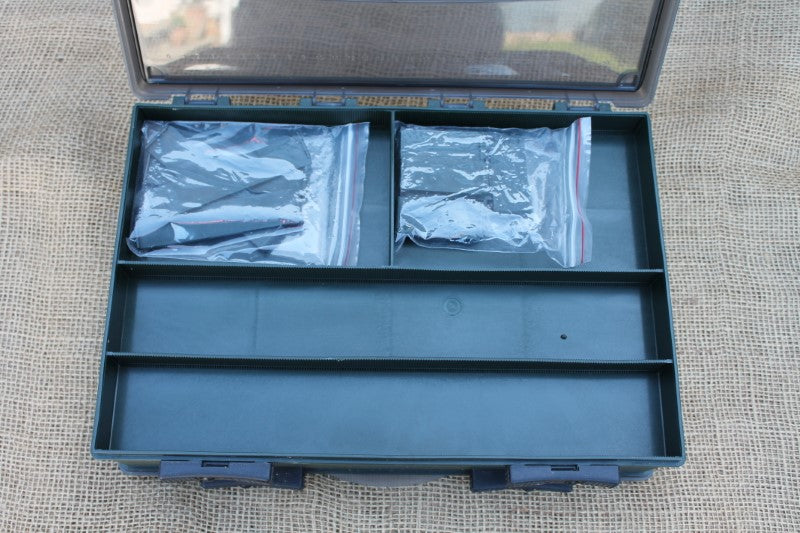 Fox System Double Carp Tackle Box With Inner Boxes. Excellent.