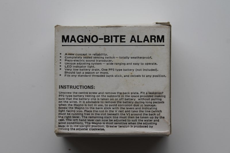3 x Magno Carp Fishing Bite Alarms. Vintage Old School. 1970-80s.