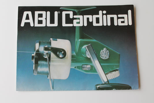 ABU Cardinal Vintage Fishing Reel Information Brochure Advertisment. 1970-80s.