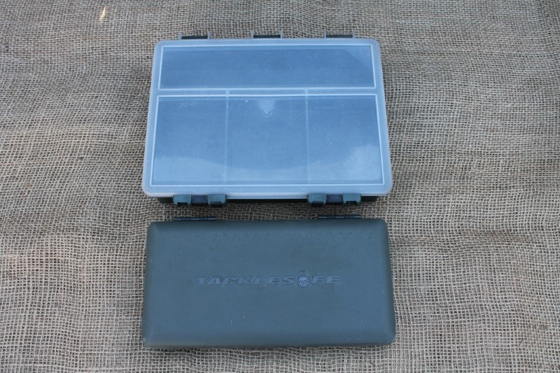 fox medium tackle box Medium Fox Carp Tackle Box And Korda Tackle Safe. – Vintage Carp Fishing Tackle