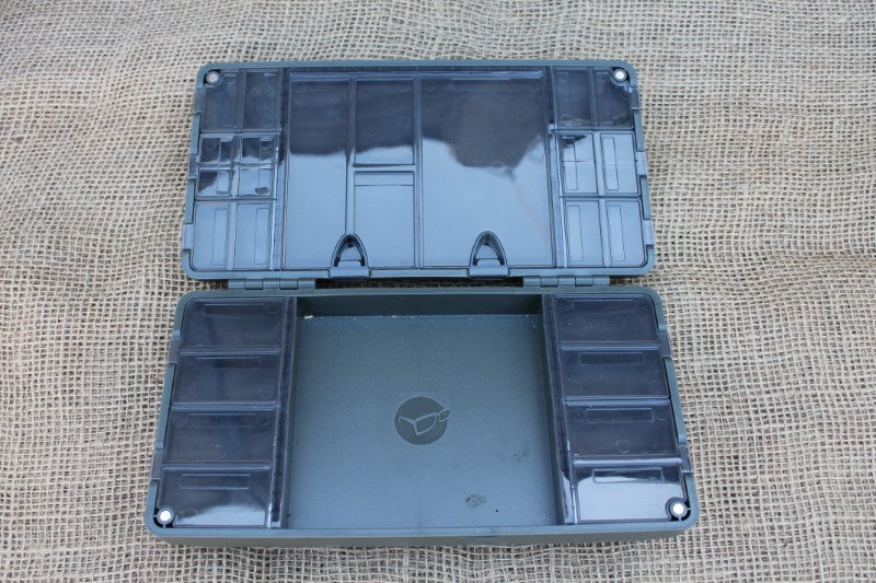 Medium Fox Carp Tackle Box And Korda Tackle Safe.