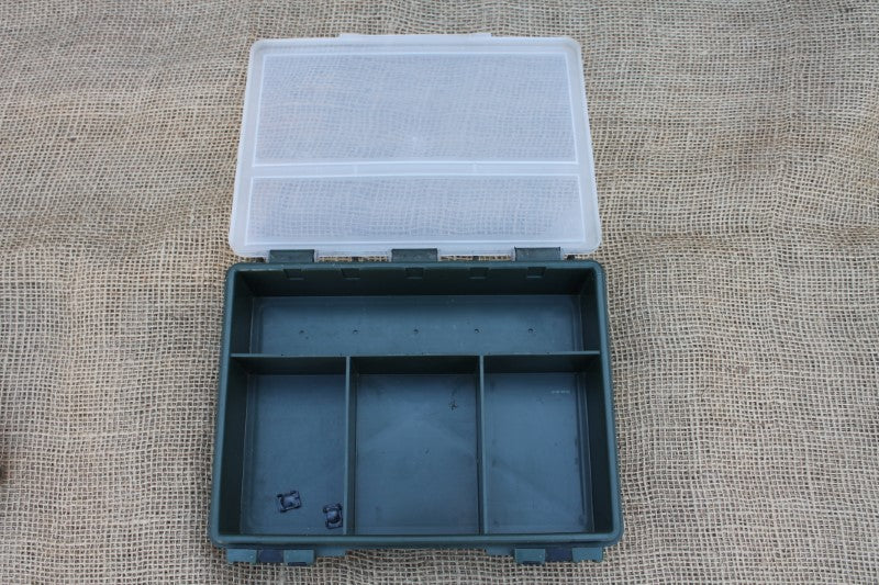 Medium Fox Carp Tackle Box And Korda Tackle Safe.