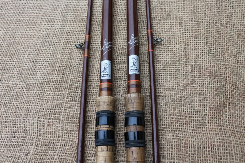 2 x Marco Gerry Savage Vintage Old School Glass Carp Fishing Rods