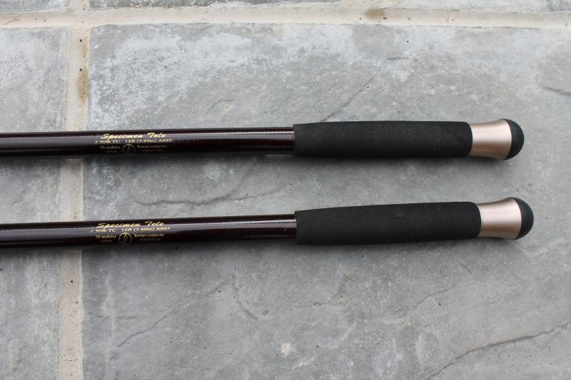 2 x Maver Telescopic Hi Modulus Carbon Carp Fishing Rods. Rare.