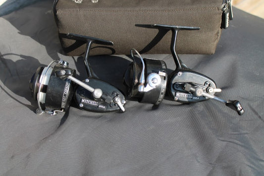 2 x Mitchell 300A Old School Vintage Carp fishing Reels
