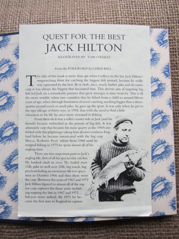 Quest For The Best. Jack Hilton. Limited Edition 13 Of 800. SIGNED By Chris Ball.